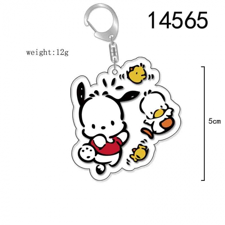 Pochacco  Anime Acrylic Keychain Charm price for 5 pcs 14565