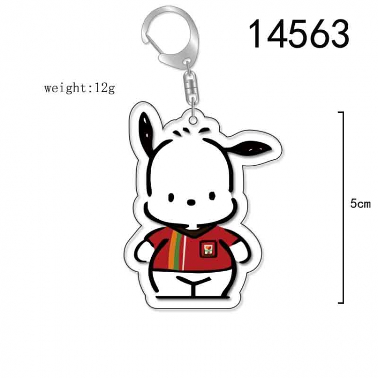 Pochacco  Anime Acrylic Keychain Charm price for 5 pcs 14563