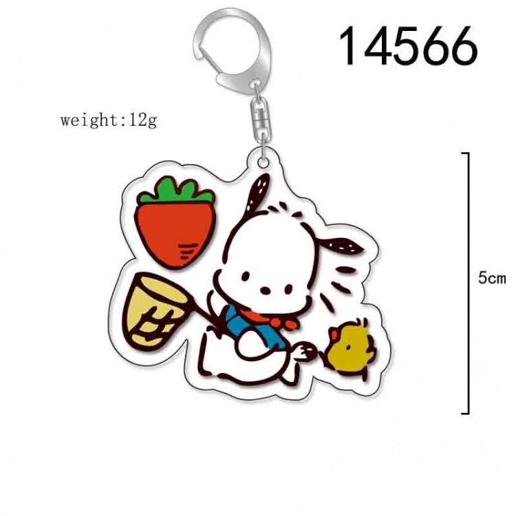 Pochacco  Anime Acrylic Keychain Charm price for 5 pcs 14566