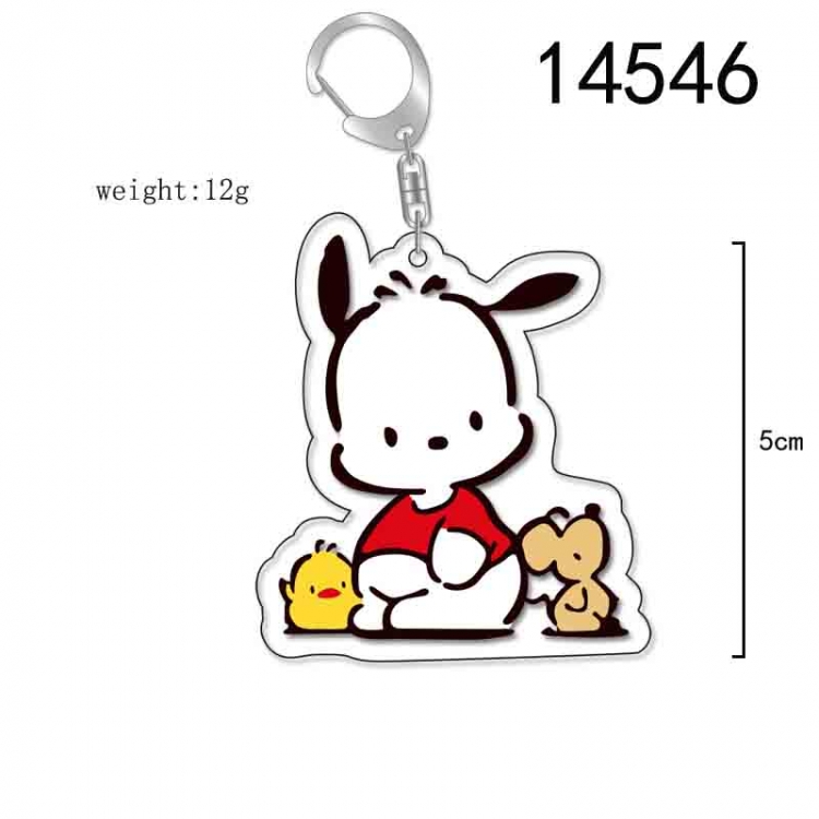 Pochacco  Anime Acrylic Keychain Charm price for 5 pcs 14546