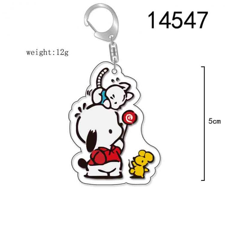 Pochacco  Anime Acrylic Keychain Charm price for 5 pcs 14547