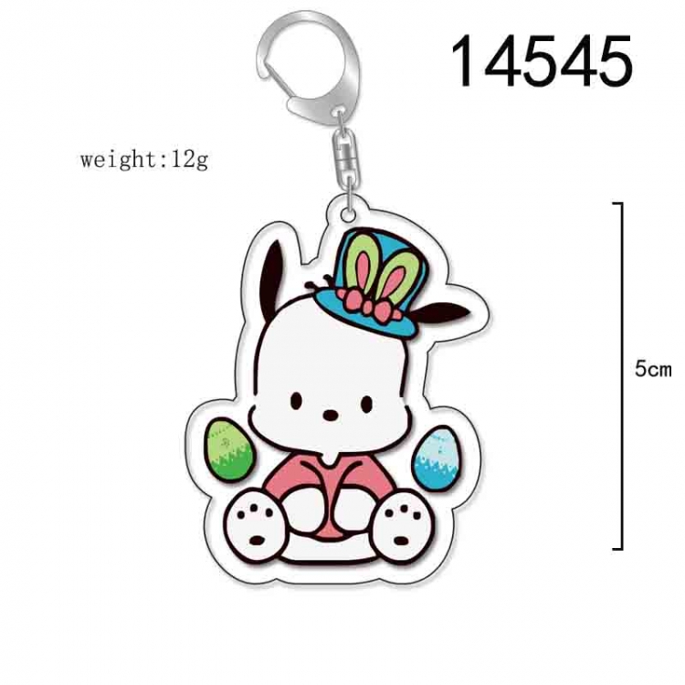 Pochacco  Anime Acrylic Keychain Charm price for 5 pcs 14545