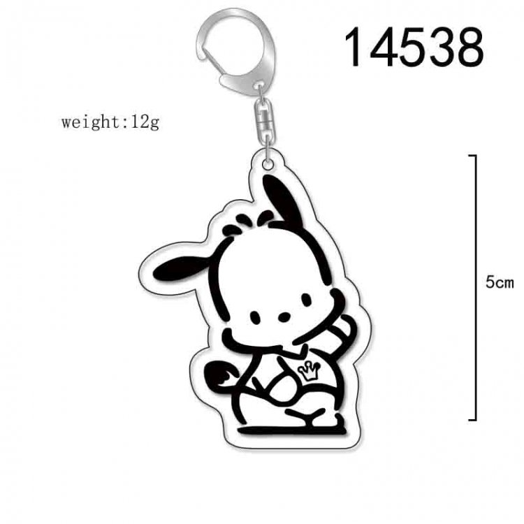 Pochacco  Anime Acrylic Keychain Charm price for 5 pcs 14538