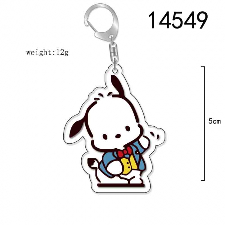 Pochacco  Anime Acrylic Keychain Charm price for 5 pcs 14549