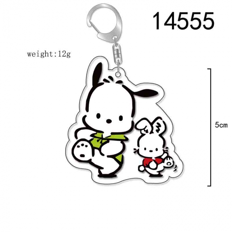 Pochacco  Anime Acrylic Keychain Charm price for 5 pcs 14555