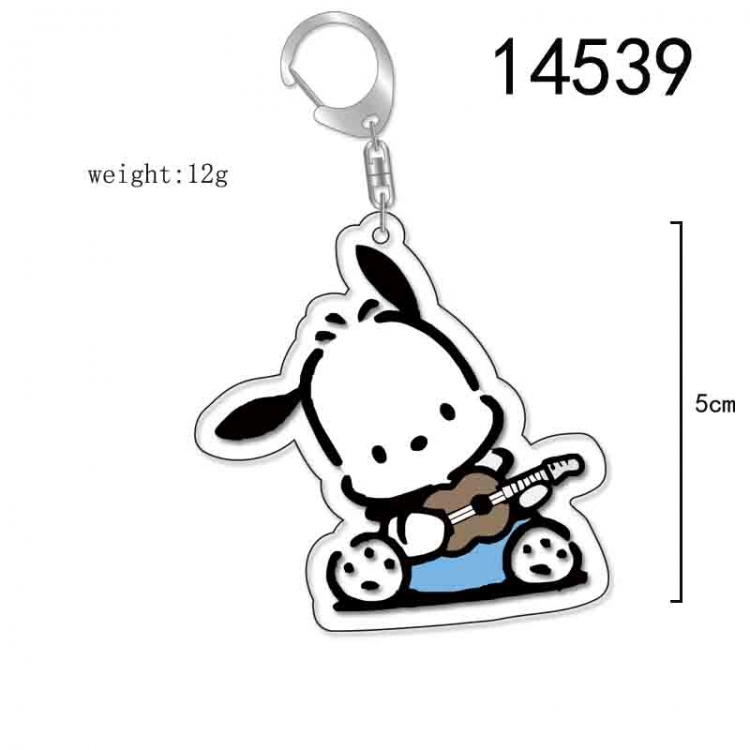 Pochacco  Anime Acrylic Keychain Charm price for 5 pcs 14539