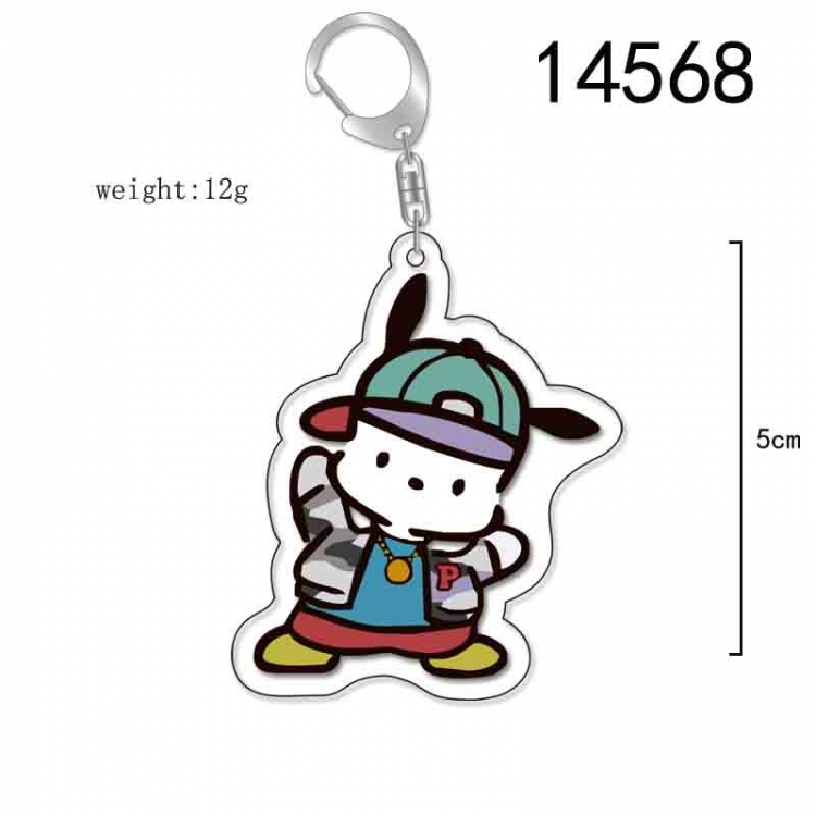 Pochacco  Anime Acrylic Keychain Charm price for 5 pcs 14568