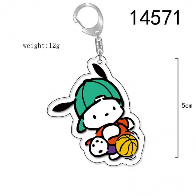 Pochacco  Anime Acrylic Keychain Charm price for 5 pcs 14571