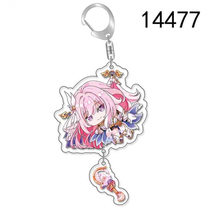 Collapse 3 Anime acrylic Pendant Key Chain  price for 5 pcs 14477