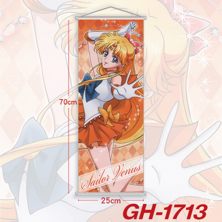 sailormoon Plastic Rod Cloth Small Hanging Canvas Painting Wall Scroll 25x70cm price for 5 pcs  GH-1713A