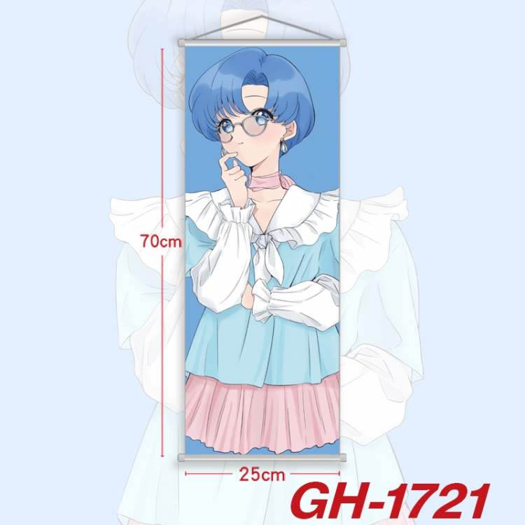 sailormoon Plastic Rod Cloth Small Hanging Canvas Painting Wall Scroll 25x70cm price for 5 pcs GH-1721A