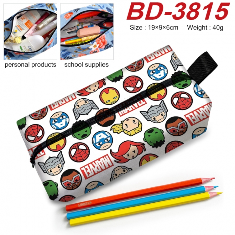 Superhero Movie Anime New Zipper Pen Bag Storage Bag Makeup Bag 19x9x6cm BD-3815