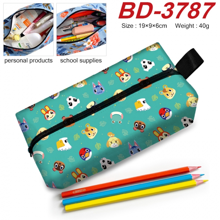 Animal Crossing Anime New Zipper Pen Bag Storage Bag Makeup Bag 19x9x6cm  BD-3787