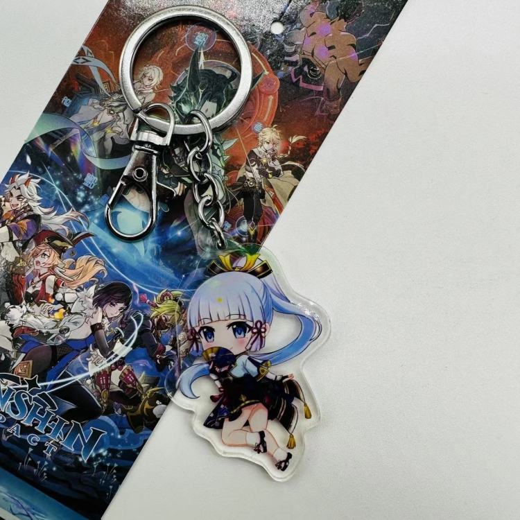 Genshin Impact  Anime peripheral acrylic key chain pendant price for 5 pcs