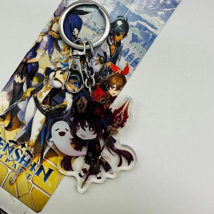 Genshin Impact  Anime peripheral acrylic key chain pendant price for 5 pcs