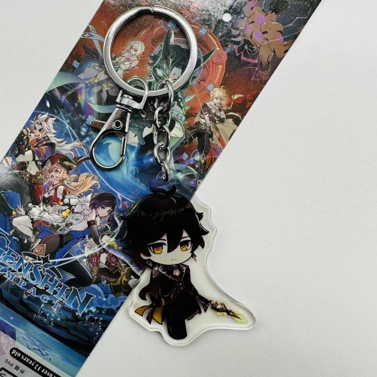 Genshin Impact  Anime peripheral acrylic key chain pendant price for 5 pcs