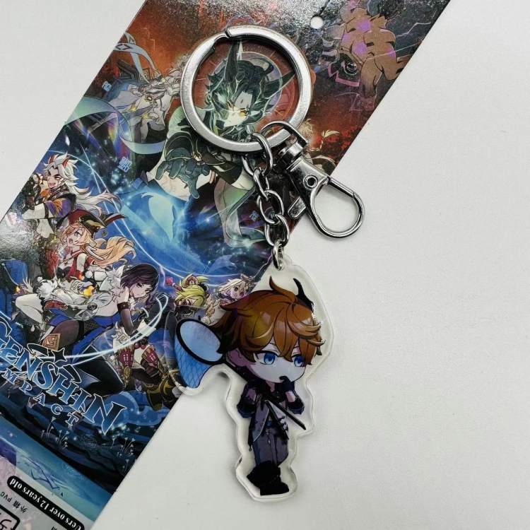 Genshin Impact  Anime peripheral acrylic key chain pendant price for 5 pcs