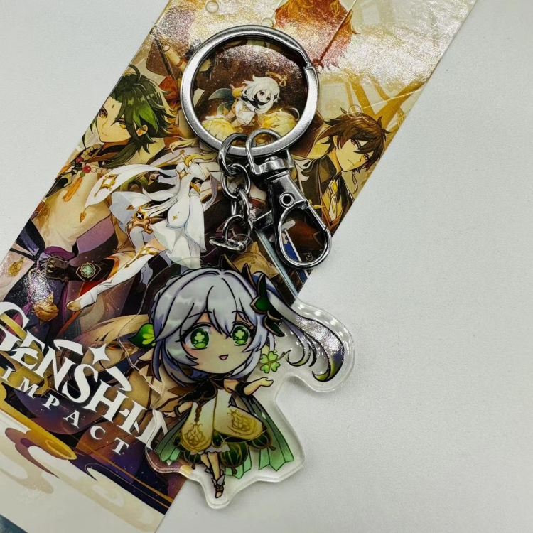 Genshin Impact  Anime peripheral acrylic key chain pendant price for 5 pcs