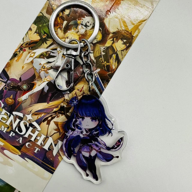 Genshin Impact  Anime peripheral acrylic key chain pendant price for 5 pcs