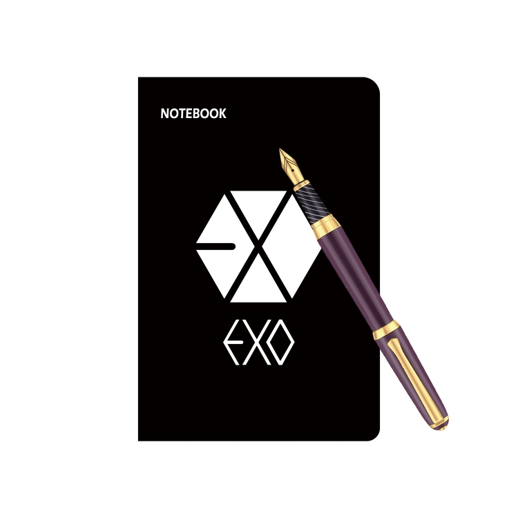 EXO Korean Star Surrounding A6 Strap Notebook Student Notebook 9.5X14CM price for 2 pcs