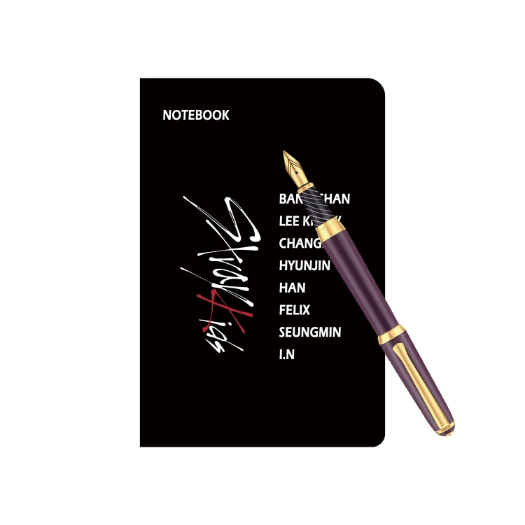 STRAYKIDSKorean Star Surrounding A6 Strap Notebook Student Notebook 9.5X14CM price for 2 pcs