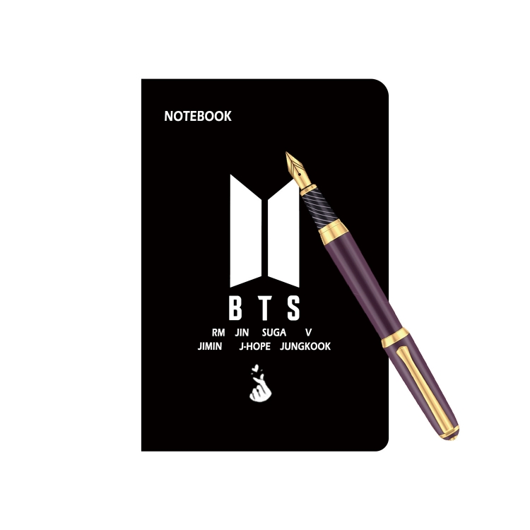 BTS Korean Star Surrounding A6 Strap Notebook Student Notebook 9.5X14CM price for 2 pcs