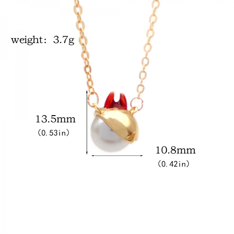 Chainsaw man Pearl Pendant Advanced Design Necklace Accessories OPP Packaging