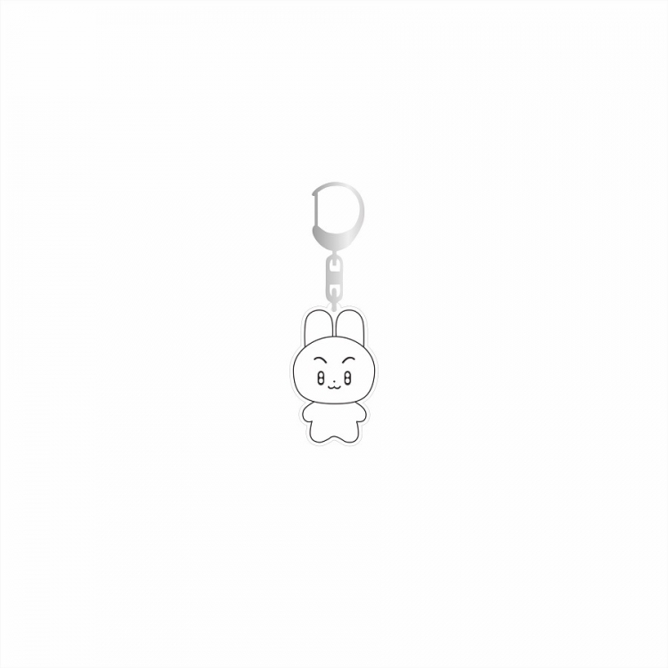 TXT Korean celebrity acrylic keychain cartoon pendant OPP packaging price for 10 pcs style E