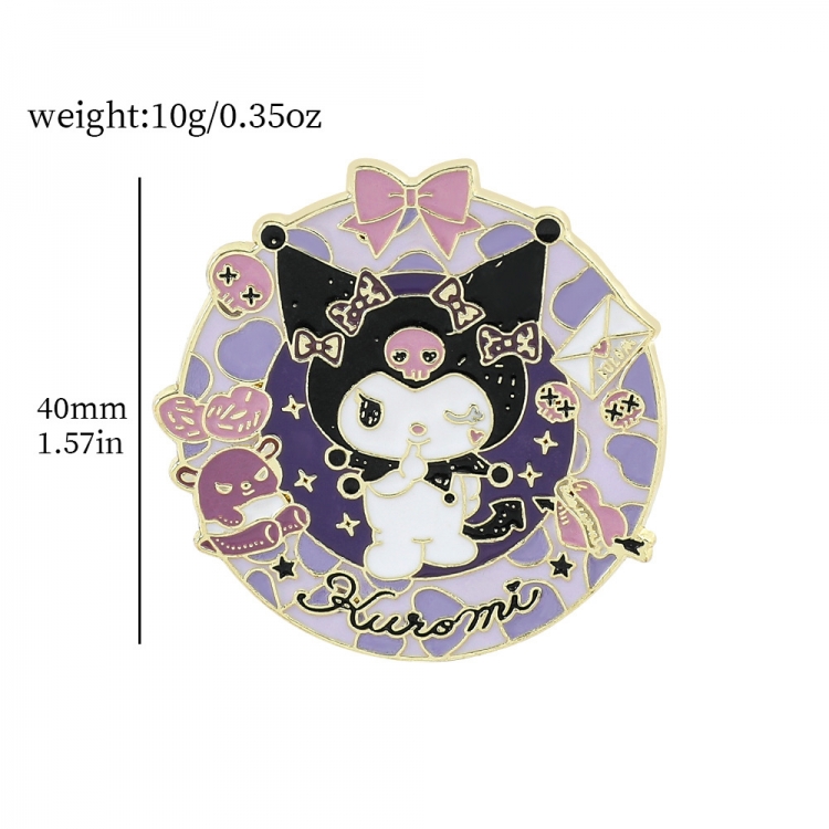 Kuromi Metal badge cute cartoon decoration bag brooch