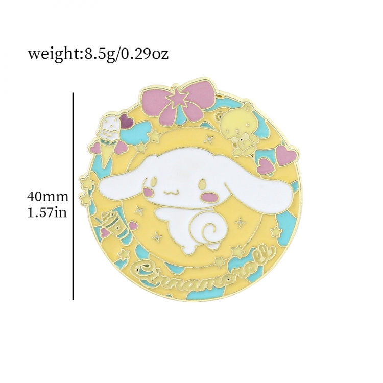 Sanrio Cinnamoroll Metal badge cute cartoon decoration bag brooch