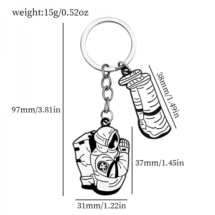 Chainsaw man Cartoon metal keychain bag pendant OPP packaging price for 5 pcs  style A