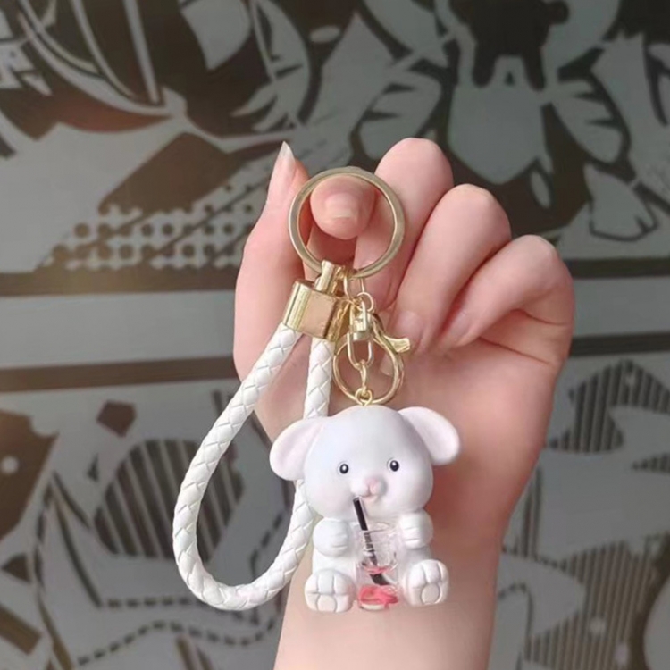 elephant Cartoon resin car keychain bag hanging accessories price for 5 pcs