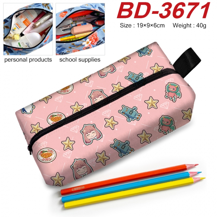 SPY×FAMILY Anime New Zipper Pen Bag Storage Bag Makeup Bag 19x9x6cm BD-3671
