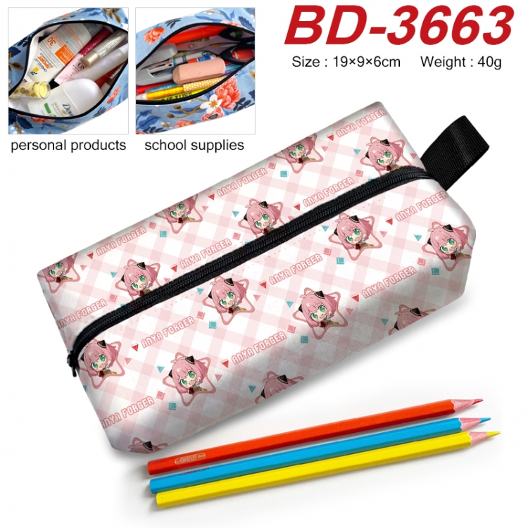 SPY×FAMILY Anime New Zipper Pen Bag Storage Bag Makeup Bag 19x9x6cm BD-3663