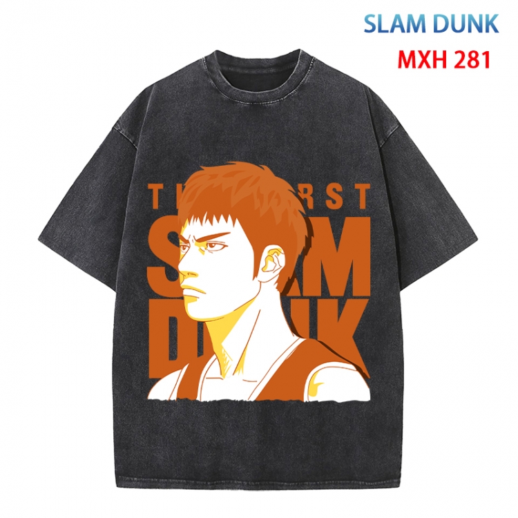 Slam Dunk Anime peripheral pure cotton washed and worn T-shirt from S to 4XL  MXH 281