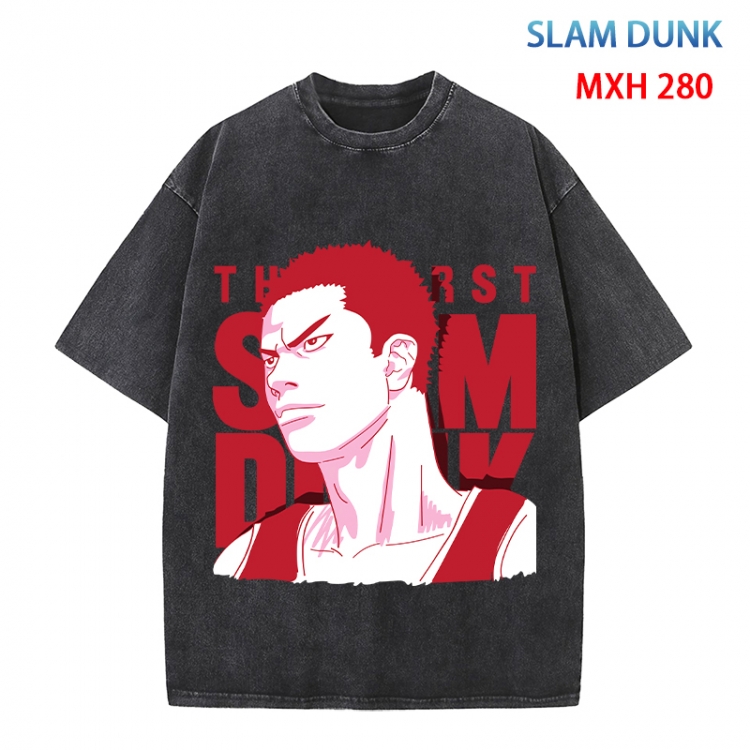 Slam Dunk Anime peripheral pure cotton washed and worn T-shirt from S to 4XL MXH 280