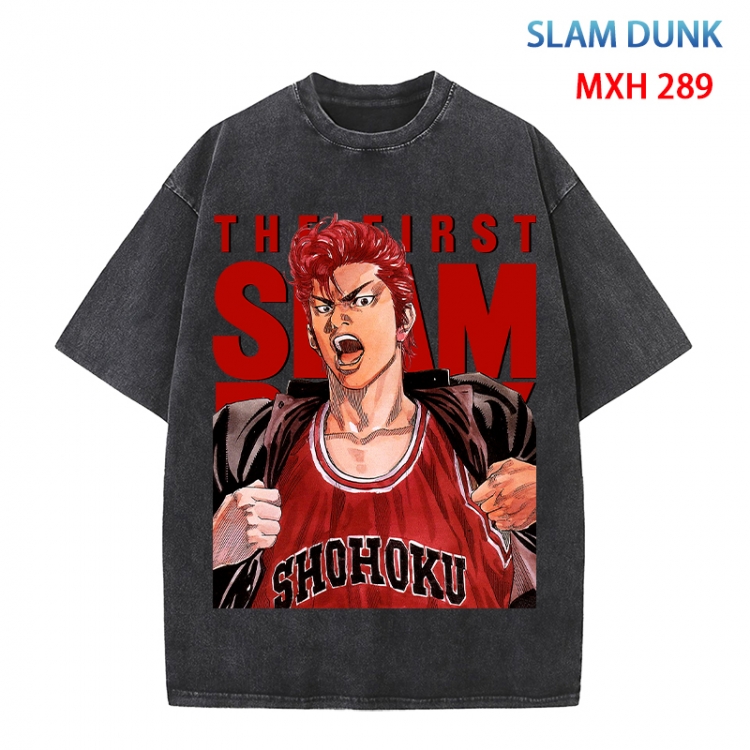Slam Dunk Anime peripheral pure cotton washed and worn T-shirt from S to 4XL  MXH 289