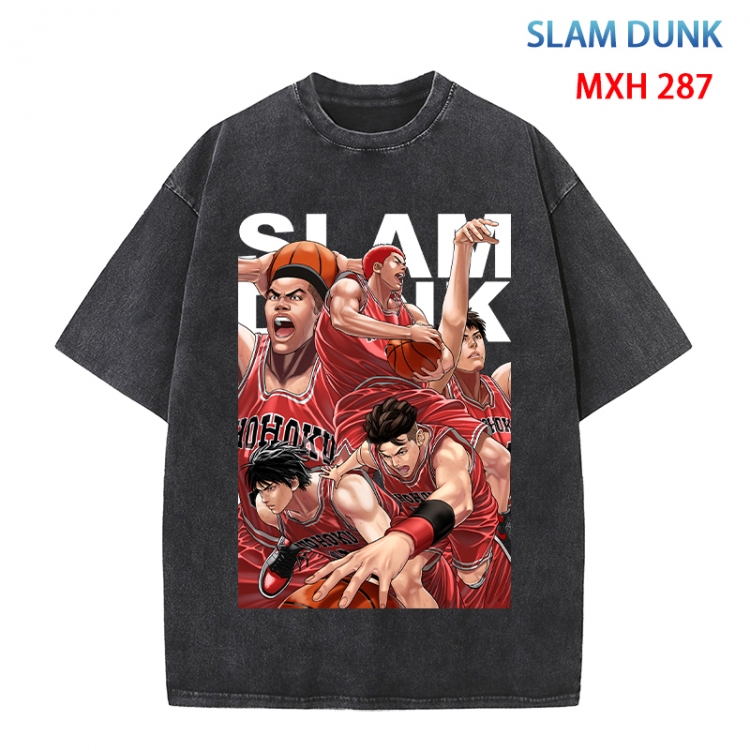 Slam Dunk Anime peripheral pure cotton washed and worn T-shirt from S to 4XL MXH 287