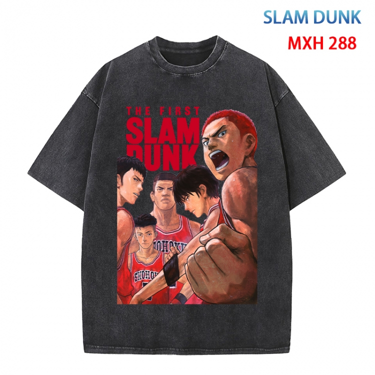 Slam Dunk Anime peripheral pure cotton washed and worn T-shirt from S to 4XL  MXH 288