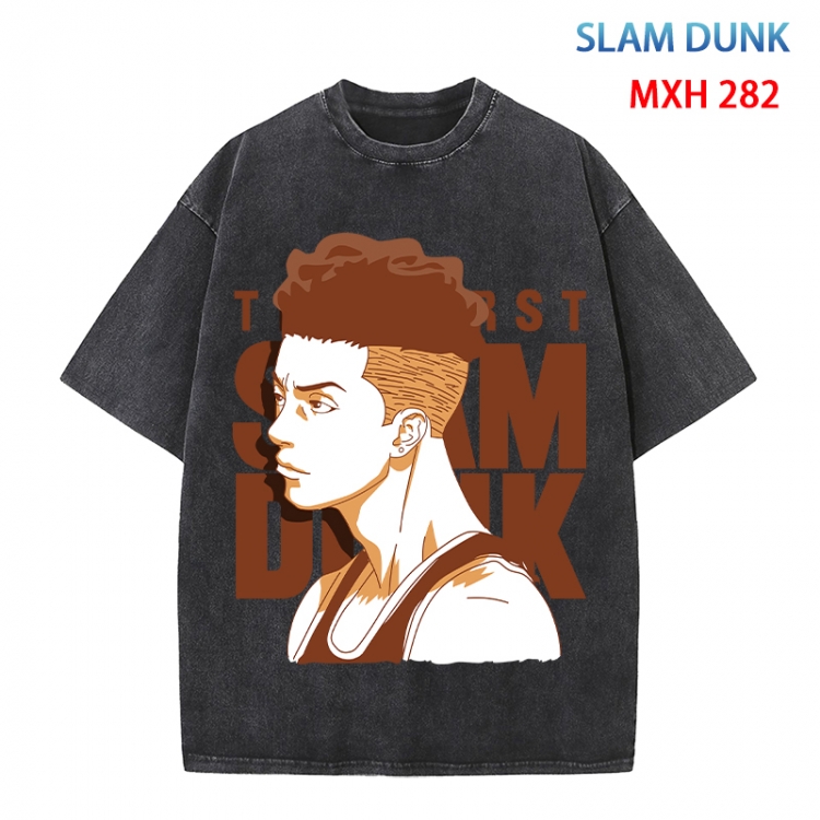 Slam Dunk Anime peripheral pure cotton washed and worn T-shirt from S to 4XL  MXH 282