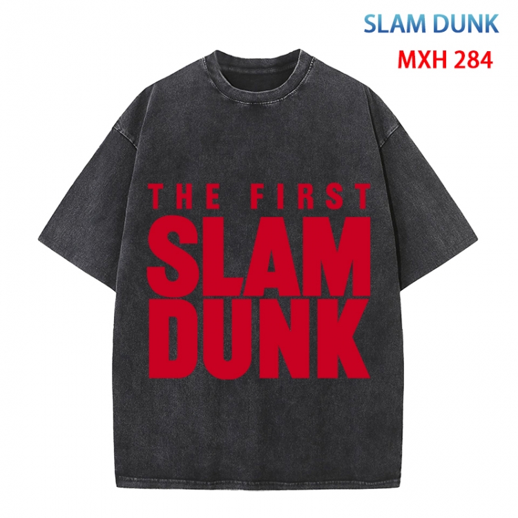 Slam Dunk Anime peripheral pure cotton washed and worn T-shirt from S to 4XL MXH 284