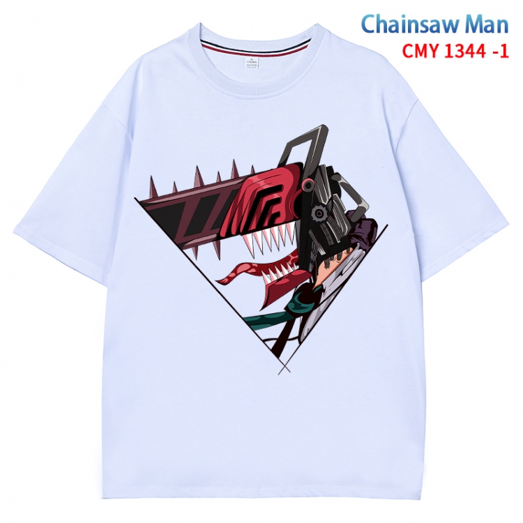 Chainsaw man Anime Surrounding New Pure Cotton T-shirt from S to 4XL  CMY 1344 1