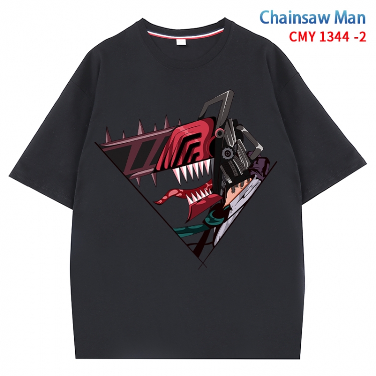 Chainsaw man Anime Surrounding New Pure Cotton T-shirt from S to 4XL  CMY 1344 2