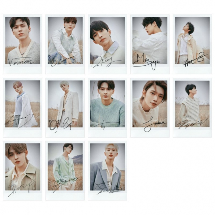 SEVENTEEN Korean celebrity peripheral random card photo card 55x85cm  price for 5 boxes XK070-17-3