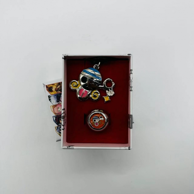 One Piece Anime peripheral ring necklace box Pack 4507