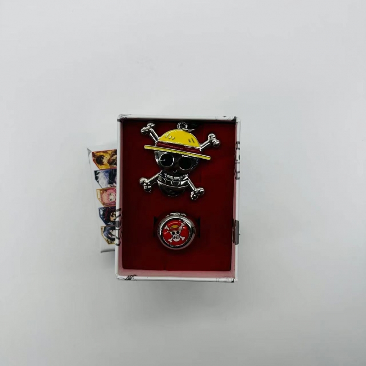 One Piece Anime peripheral ring necklace box Pack 4517
