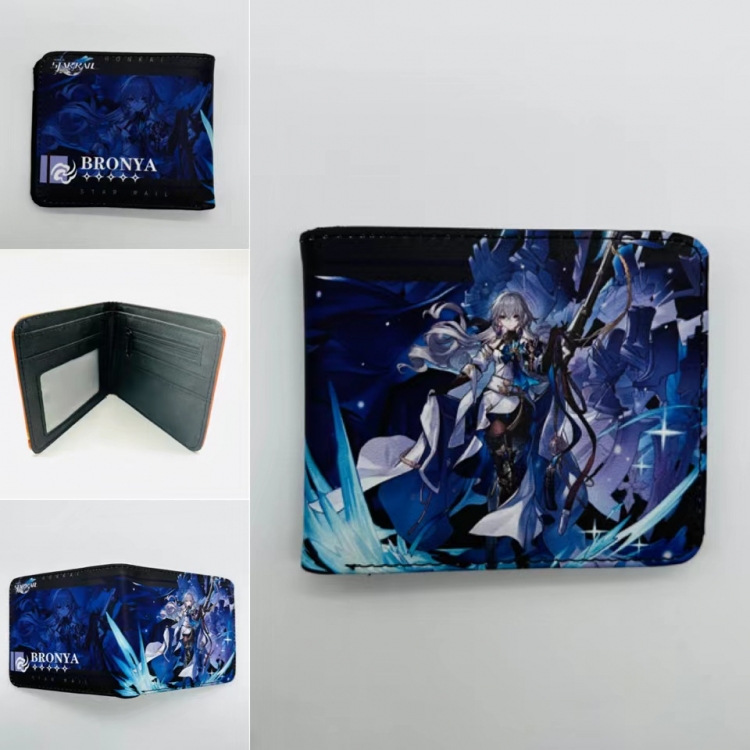 Honkai: Star Full color  Two fold short card case wallet 11X9.5CM 0834