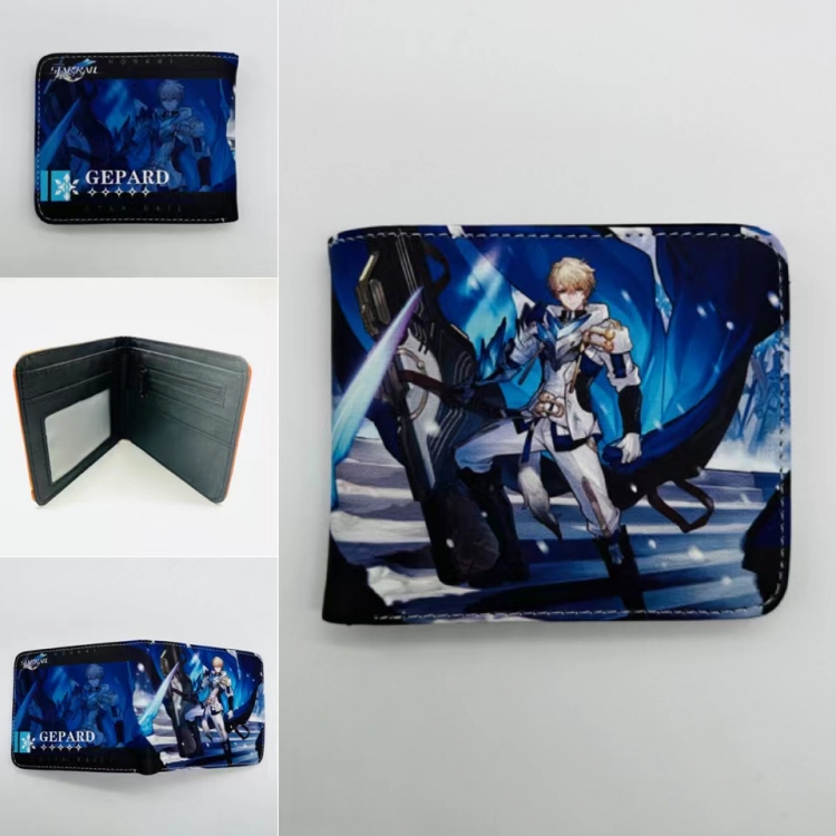 Honkai: Star Full color  Two fold short card case wallet 11X9.5CM 0837