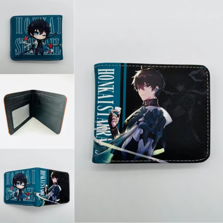 Honkai: Star Full color  Two fold short card case wallet 11X9.5CM 0843