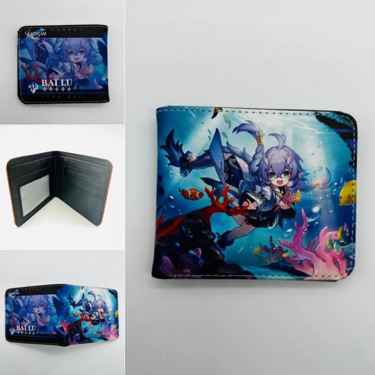 Honkai: Star Full color  Two fold short card case wallet 11X9.5CM 0840